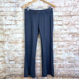 Betabrand Gray Stripe Bootcut Yoga Pant